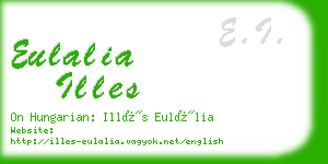 eulalia illes business card